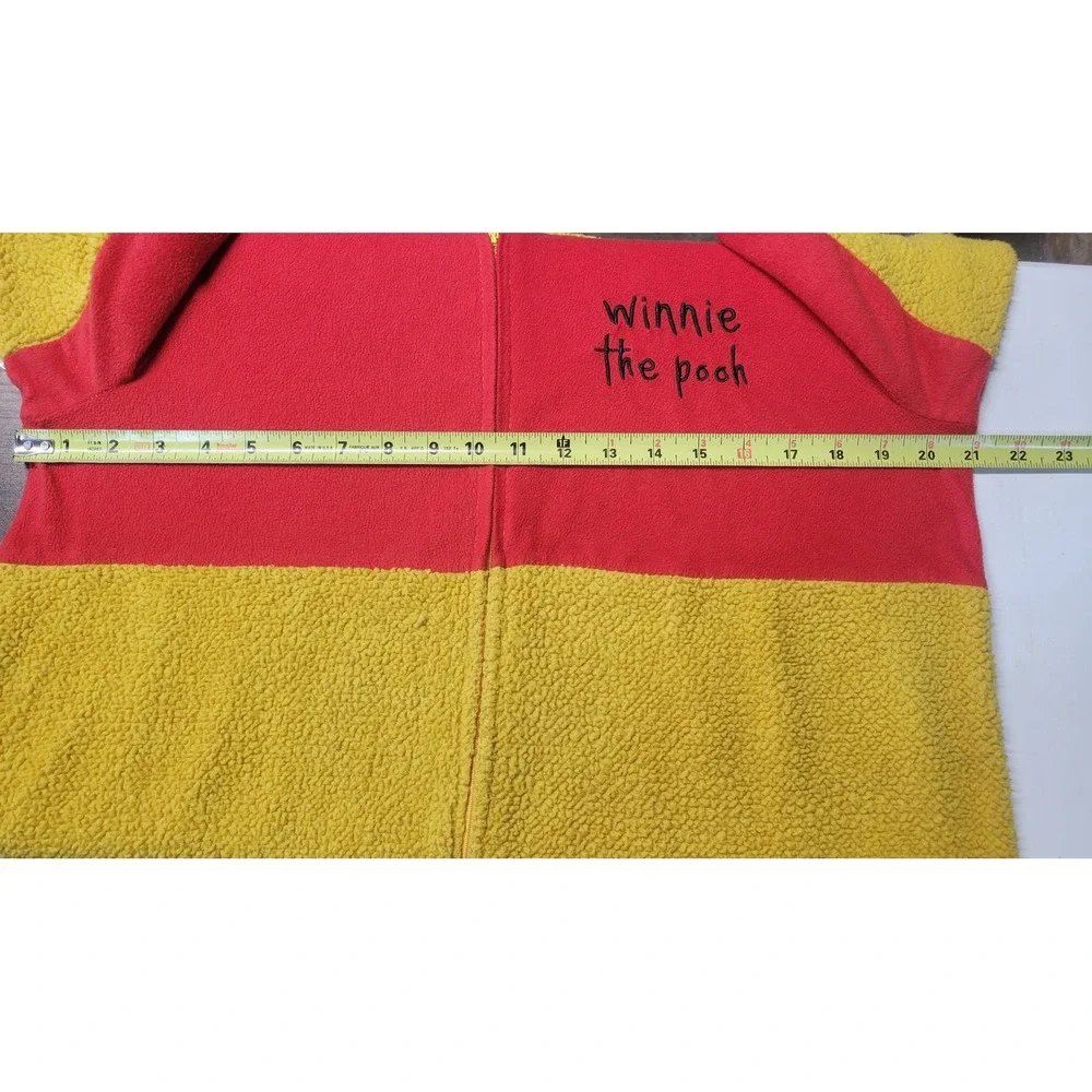Disney Kids Winnie the Pooh Fleece Hooded‎ Pajamas Onesie XLarge 18 20